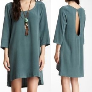 Gypsy 05 Silk Mini Dress Sofia Open Back Keyhole xs Rust